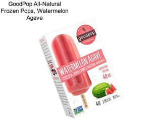 GoodPop All-Natural Frozen Pops, Watermelon Agave