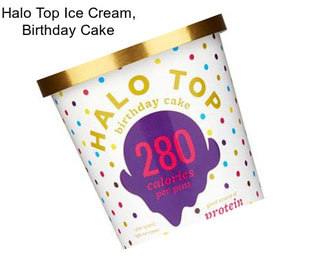 Halo Top Ice Cream, Birthday Cake