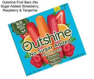 Outshine Fruit Bars (No Sugar Added) Strawberry, Raspberry & Tangerine