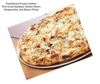 FreshDirect Frozen Grilled Thin-Crust Sauteed Vidalia Onion, Gorgonzola, and Bacon Pizza