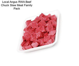 Local Angus RWA Beef Chuck Stew Meat Family Pack