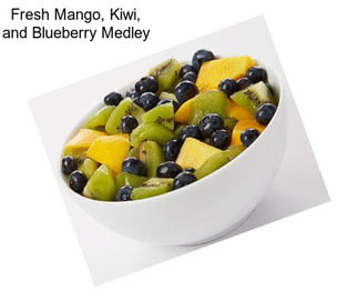 Fresh Mango, Kiwi, and Blueberry Medley