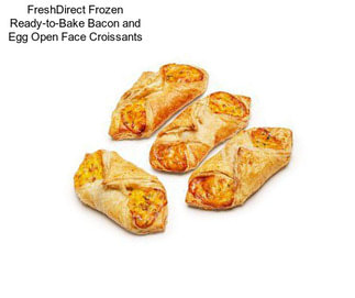 FreshDirect Frozen Ready-to-Bake Bacon and Egg Open Face Croissants