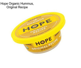Hope Organic Hummus, Original Recipe