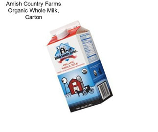 Amish Country Farms Organic Whole Milk, Carton