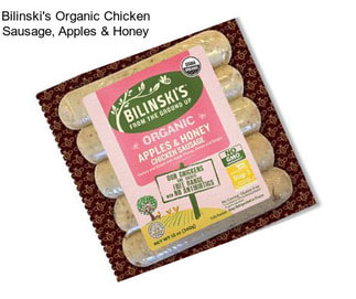 Bilinski\'s Organic Chicken Sausage, Apples & Honey