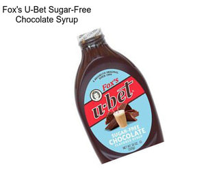 Fox\'s U-Bet Sugar-Free Chocolate Syrup