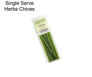 Single Serve Herbs Chives