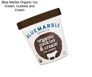 Blue Marble Organic Ice Cream, Cookies and Cream