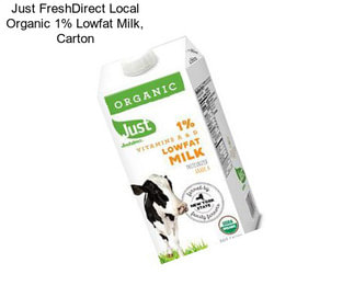 Just FreshDirect Local Organic 1% Lowfat Milk, Carton