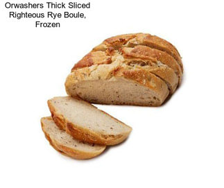 Orwashers Thick Sliced Righteous Rye Boule, Frozen