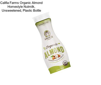 Califia Farms Organic Almond Homestyle Nutmilk, Unsweetened, Plastic Bottle