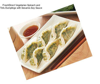 FreshDirect Vegetarian Spinach and Tofu Dumplings with Sesame-Soy Sauce