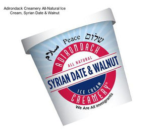 Adirondack Creamery All-Natural Ice Cream, Syrian Date & Walnut