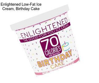 Enlightened Low-Fat Ice Cream, Birthday Cake