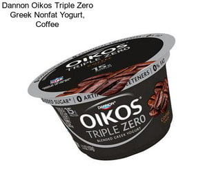 Dannon Oikos Triple Zero Greek Nonfat Yogurt, Coffee