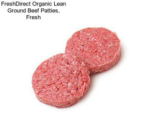 FreshDirect Organic Lean Ground Beef Patties, Fresh