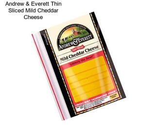 Andrew & Everett Thin Sliced Mild Cheddar Cheese