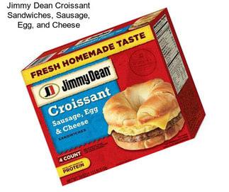 Jimmy Dean Croissant Sandwiches, Sausage, Egg, and Cheese