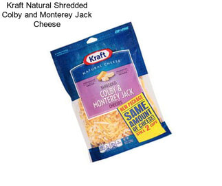 Kraft Natural Shredded Colby and Monterey Jack Cheese