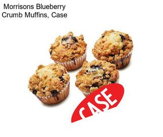 Morrisons Blueberry Crumb Muffins, Case