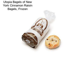 Utopia Bagels of New York Cinnamon Raisin Bagels, Frozen