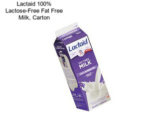 Lactaid 100% Lactose-Free Fat Free Milk, Carton