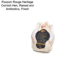 Poussin Rouge Heritage Cornish Hen, Raised w/o Antibiotics, Fresh