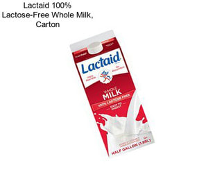 Lactaid 100% Lactose-Free Whole Milk, Carton