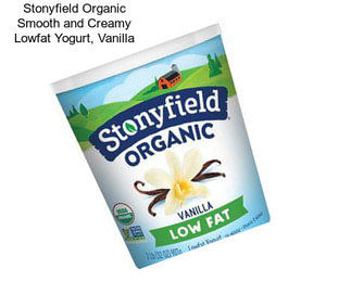 Stonyfield Organic Smooth and Creamy Lowfat Yogurt, Vanilla