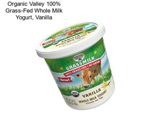 Organic Valley 100% Grass-Fed Whole Milk Yogurt, Vanilla