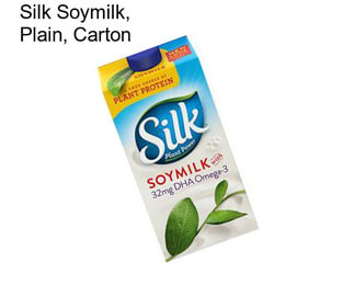 Silk Soymilk, Plain, Carton