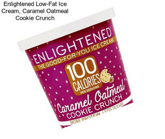 Enlightened Low-Fat Ice Cream, Caramel Oatmeal Cookie Crunch