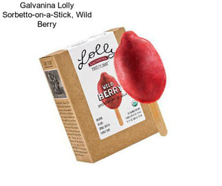 Galvanina Lolly Sorbetto-on-a-Stick, Wild Berry