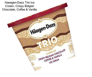 Haeagen-Dazs Trio Ice Cream, Crispy Belgian Chocolate, Coffee & Vanilla
