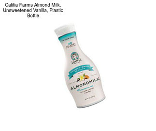 Califia Farms Almond Milk, Unsweetened Vanilla, Plastic Bottle