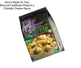 Amy\'s Meals for Two, Broccoli Cauliflower Pasta in a Cheddar Cheese Sauce