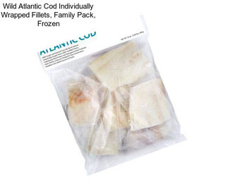 Wild Atlantic Cod Individually Wrapped Fillets, Family Pack, Frozen