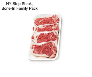 NY Strip Steak, Bone-In Family Pack