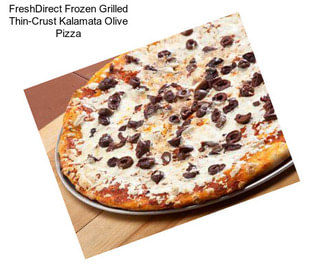 FreshDirect Frozen Grilled Thin-Crust Kalamata Olive Pizza