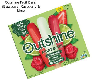 Outshine Fruit Bars, Strawberry, Raspberry & Lime