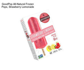 GoodPop All-Natural Frozen Pops, Strawberry Lemonade