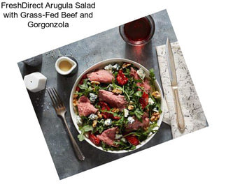 FreshDirect Arugula Salad with Grass-Fed Beef and Gorgonzola