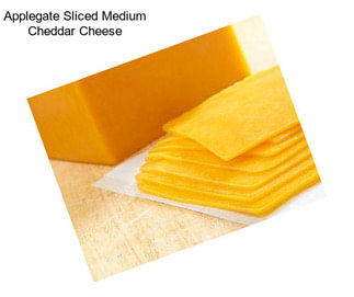 Applegate Sliced Medium Cheddar Cheese