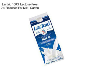 Lactaid 100% Lactose-Free 2% Reduced Fat Milk, Carton