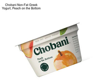 Chobani Non-Fat Greek Yogurt, Peach on the Bottom