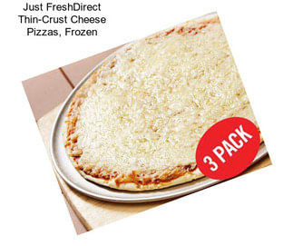 Just FreshDirect Thin-Crust Cheese Pizzas, Frozen