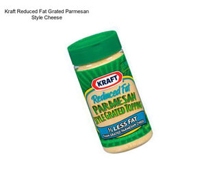 Kraft Reduced Fat Grated Parmesan Style Cheese