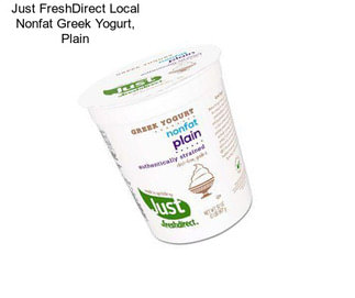 Just FreshDirect Local Nonfat Greek Yogurt, Plain