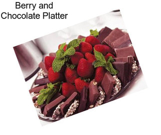 Berry and Chocolate Platter